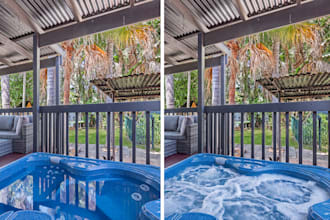 pool water editing  professional spa and pool photo enhancement