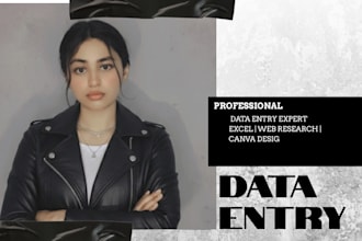 do accurate data entry, web research and copy paste work