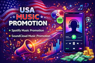 usa music promotion, spotify ,soundcloud music promotion
