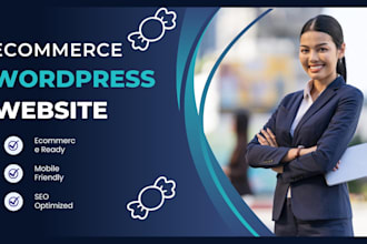 create a wordpress ecommerce website for sweet store