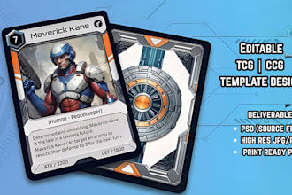 design editable trading card template tcg frame ccg trading card game art layout