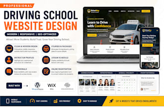 driving school website driving instructor website driving lessons website