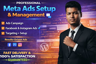 manage facebook and instagram ads as a meta ads expert