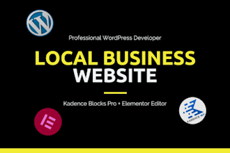 create a responsive wordpress website with SEO for local businesses