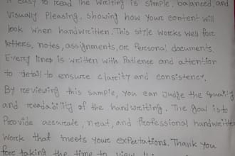 professional handwriting services in english and bangla