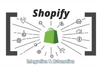 build custom shopify API integration and automation