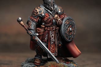 create paint your warhammer, dnd, tabletop, custom models