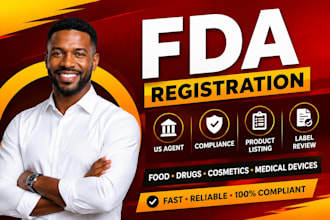 do fda registration, US agent service, product listing and fda compliance
