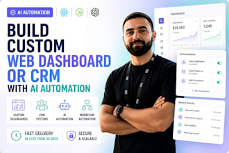 build custom web dashboard or CRM with ai