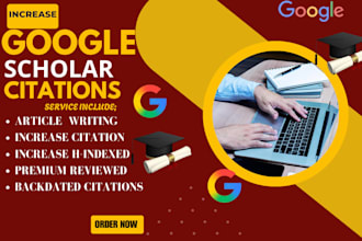 increase google scholar citations writing research article journal publication