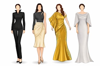 design luxury costume and dress