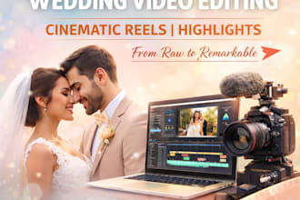 cinematic wedding video editing