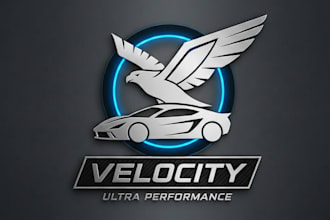 make high quality modern sport car logo design