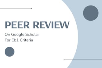 do article peer review criteria, judging criteria for eb1, eb1a niw