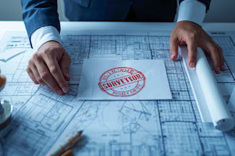 provide certified land surveyor seal for building permit approval