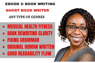 write medical health fitness ebook nursing playbook pharmacy mental ebook writer