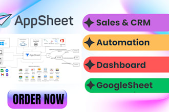 develop appsheet apps for inventory crm and data management