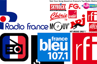 promote and airplay your song on top radio stations in france
