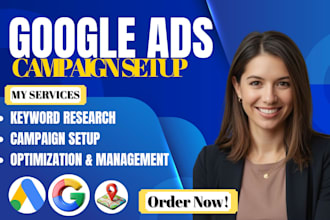 setup manage high profitable google ads camapaign adwords pay per clicks search
