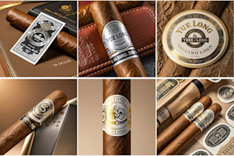design cigar label, cigar band, cigar box, cigar ring, and cigar logo