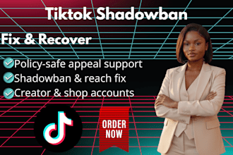 fix tiktok shadowban and account optimization