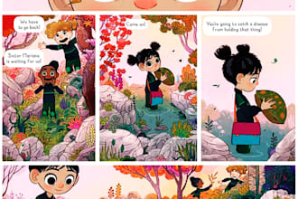 do comic book illustration and children book illustration