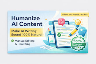 humanize ai content and rewrite ai articles professionally