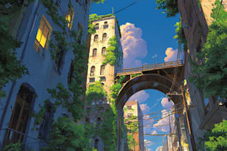 epic environment concept art illustration