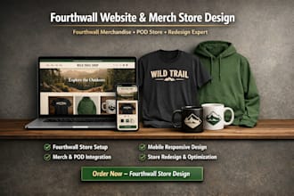 design fourthwall website store fourth wall merchandise pod fourthwall redesign