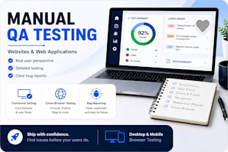 manually test your website and report bugs