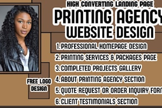 printing agency website printing company website print shop website digital