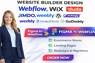 build wix jimdo weebly website figma to webflow duda seo ecommerce store design