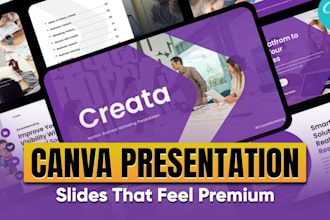 design professional canva presentation slides for your business