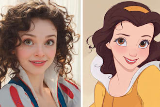 do disney cartoon portrait