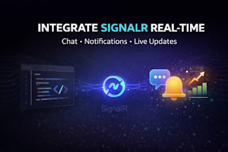integrate signalr for real time features in your asp dot net core API