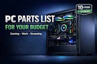 create a custom PC parts list for your budget