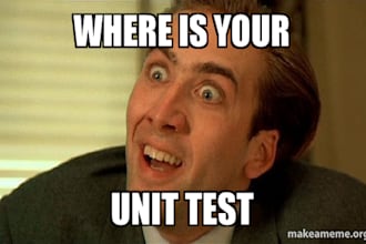 integrate unit tests in unity