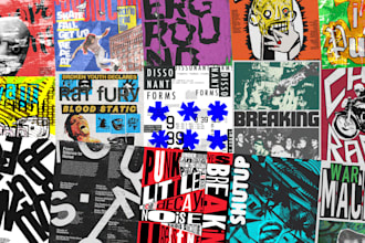 design artistic grunge poster artwork
