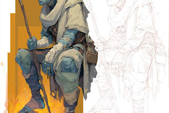 design custom dnd character concept art