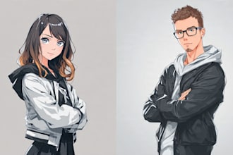 draw art commissions in anime style