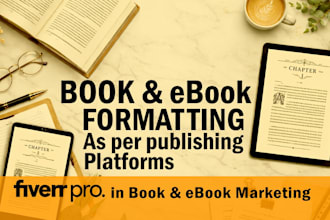 format your book for paperback, ebook, and hardcover as per publishing platforms