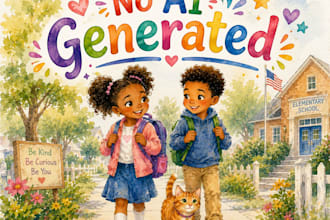 do children book illustration and storybook cover