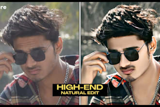do natural portrait photo retouching