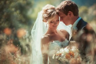 draw couple portrait for wedding illustration