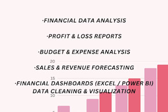 prepare and analyze financial data with forecasting