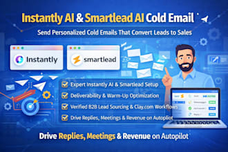 setup instantly ai smartlead ai instantly ai cold email campaign outreach warmup