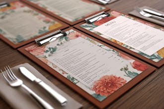 design food menu digital menu