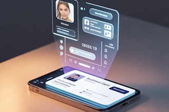 develope an interactive ar business card experience