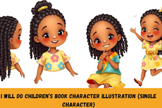 do children book character illustration
