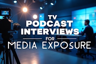 secure TV, radio and podcast interviews for media exposure